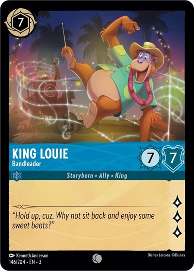 King Louie - Bandleader 3 #146/204 (Near Mint Common) Disney Lorcana: Into the Inklands