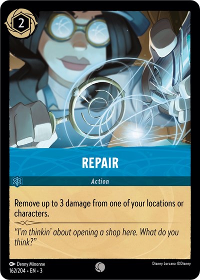 Repair 3 #162/204 (Near Mint Common) Disney Lorcana: Into the Inklands