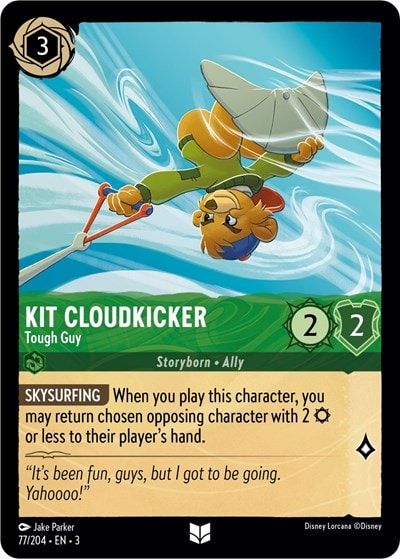 Kit Cloudkicker - Tough Guy 3 #77/204 (Near Mint Uncommon) Disney Lorcana: Into the Inklands