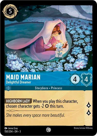 Maid Marian - Delightful Dreamer 3 #150/204 (Near Mint Common) Disney Lorcana: Into the Inklands