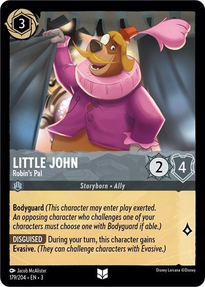 Little John - Robin's Pal 3 #179/204 (Near Mint Uncommon) Disney Lorcana: Into the Inklands