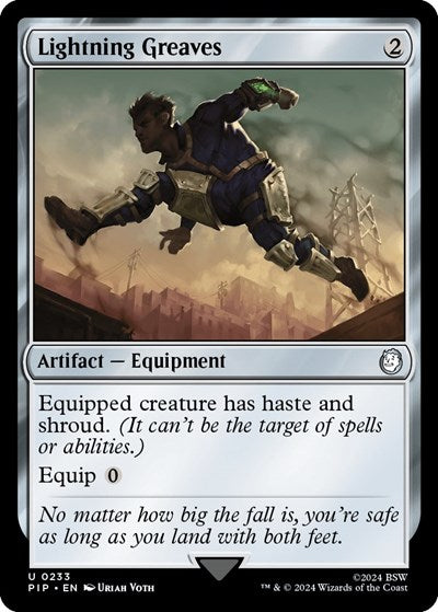 Lightning Greaves PIP #233 (Lightly Played Uncommon) Magic: The Gathering: Universes Beyond: Fallout