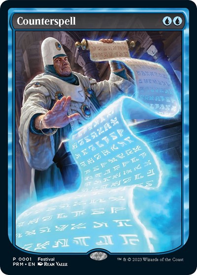 Counterspell Foil MFP #1 (Near Mint P) Magic: The Gathering: MagicFest Cards
