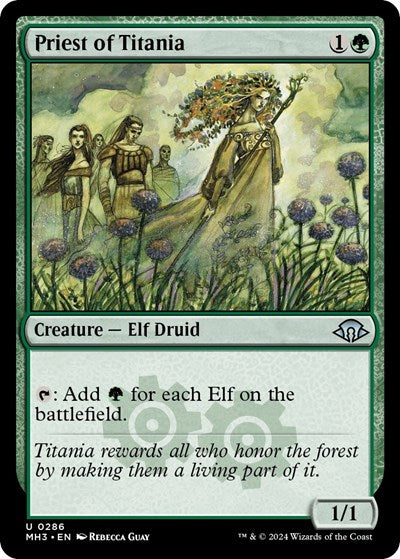 Priest of Titania MH3 #286 (Near Mint Uncommon) Magic: The Gathering: Modern Horizons 3