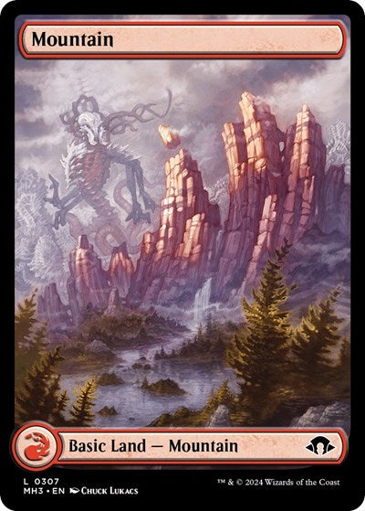 Mountain 0307 MH3 #307 (Near Mint Land) Magic: The Gathering: Modern Horizons 3