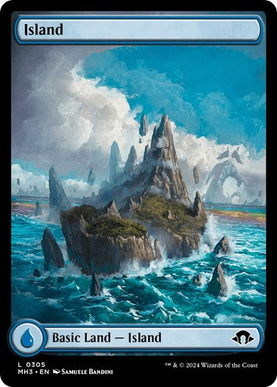 Island 0305 MH3 #305 (Near Mint Land) Magic: The Gathering: Modern Horizons 3