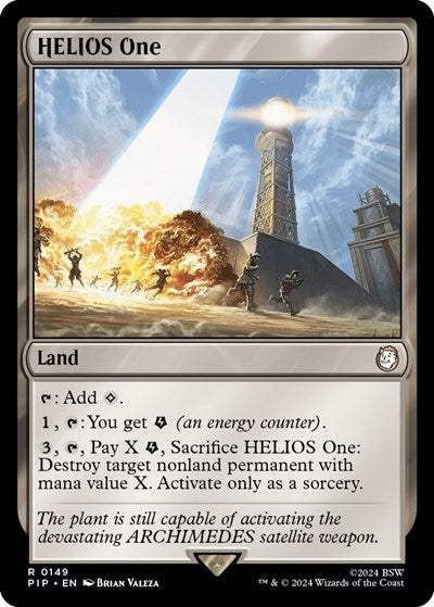 HELIOS One PIP #149 (Near Mint Rare) Magic: The Gathering: Universes Beyond: Fallout