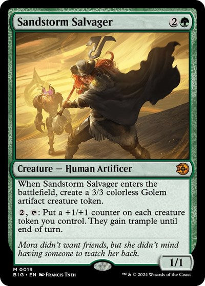 Sandstorm Salvager BIG #19 (Near Mint Mythic Rare) Magic: The Gathering: Outlaws of Thunder Junction: The Big Score