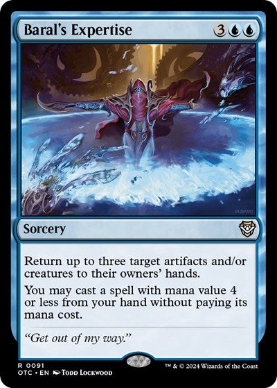 Barals Expertise OTC #91 (Near Mint Rare) Magic: The Gathering: Commander: Outlaws of Thunder Junction