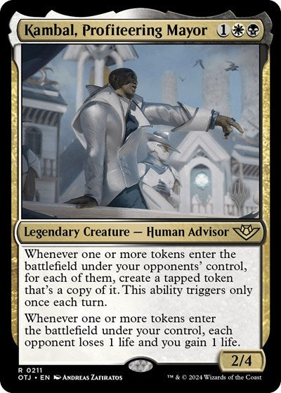 Kambal Profiteering Mayor PPOTJ #211p (Near Mint Rare) Magic: The Gathering: Promo Pack: Outlaws of Thunder Junction