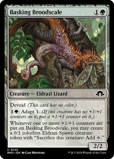 Basking Broodscale Modern Horizons 3 MH3 #145 (Common) Magic: The Gathering: