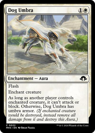 Dog Umbra MH3 #22 (Near Mint Common) Magic: The Gathering: Modern Horizons 3