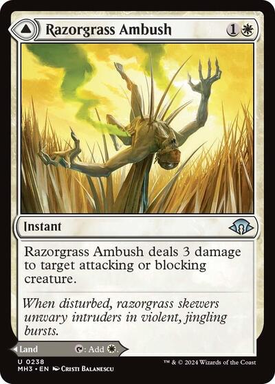 Razorgrass Ambush MH3 #238 (Near Mint Uncommon) Magic: The Gathering: Modern Horizons 3