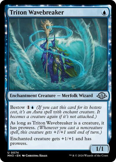 Triton Wavebreaker MH3 #74 (Near Mint Uncommon) Magic: The Gathering: Modern Horizons 3
