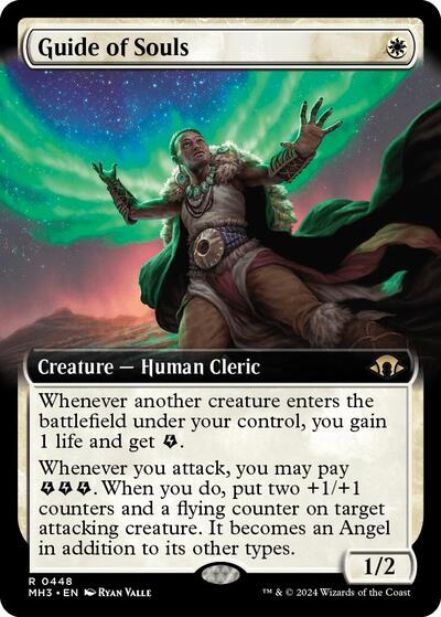Guide of Souls Extended Art Foil MH3 #448 (Near Mint Rare) Magic: The Gathering: Modern Horizons 3