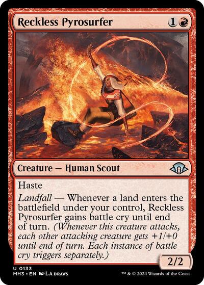 Reckless Pyrosurfer MH3 #133 (Near Mint Uncommon) Magic: The Gathering: Modern Horizons 3