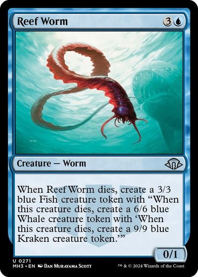 Reef Worm Modern Horizons 3 MH3 #271 (Uncommon) Magic: The Gathering:
