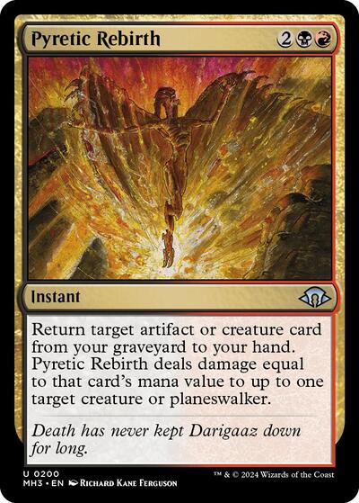 Pyretic Rebirth MH3 #200 (Near Mint Uncommon) Magic: The Gathering: Modern Horizons 3
