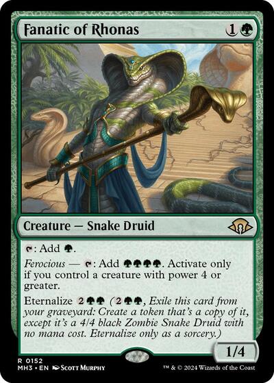 Fanatic of Rhonas MH3 #152 (Moderately Played Rare) Magic: The Gathering: Modern Horizons 3
