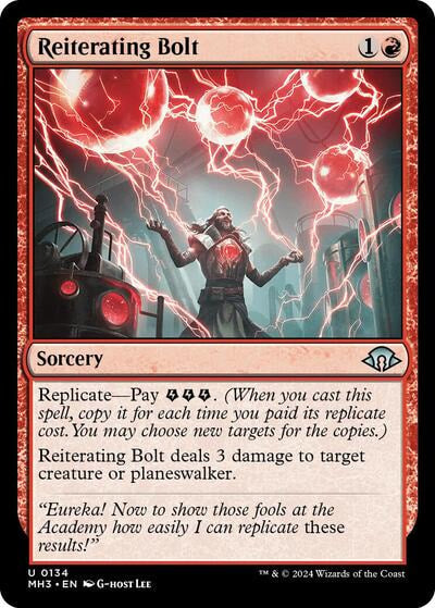 Reiterating Bolt MH3 #134 (Lightly Played Uncommon) Magic: The Gathering: Modern Horizons 3