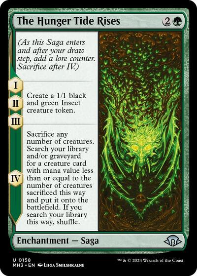 The Hunger Tide Rises MH3 #158 (Near Mint Uncommon) Magic: The Gathering: Modern Horizons 3