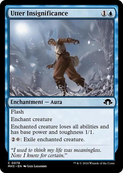 Utter Insignificance MH3 #78 (Near Mint Common) Magic: The Gathering: Modern Horizons 3