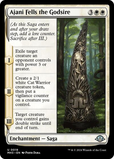 Ajani Fells the Godsire MH3 #19 (Near Mint Uncommon) Magic: The Gathering: Modern Horizons 3