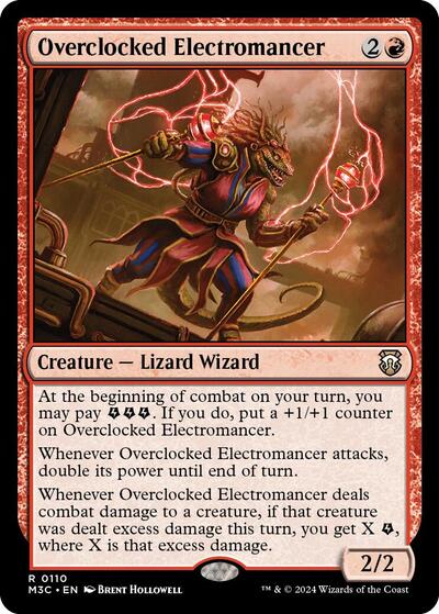 Overclocked Electromancer M3C #110 (Near Mint Rare) Magic: The Gathering: Commander: Modern Horizons 3