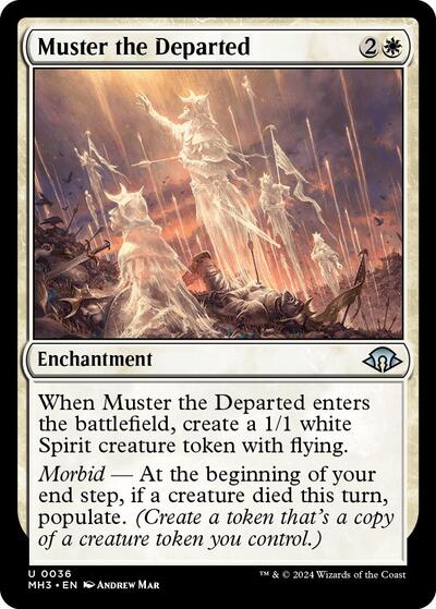 Muster the Departed MH3 #36 (Near Mint Uncommon) Magic: The Gathering: Modern Horizons 3