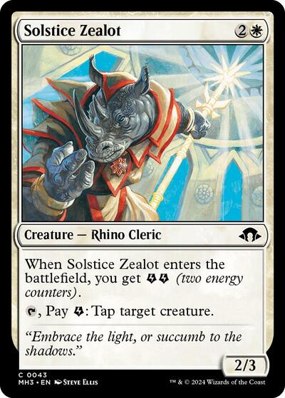 Solstice Zealot MH3 #43 (Near Mint Common) Magic: The Gathering: Modern Horizons 3