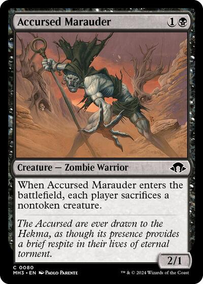 Accursed Marauder MH3 #80 (Near Mint Common) Magic: The Gathering: Modern Horizons 3
