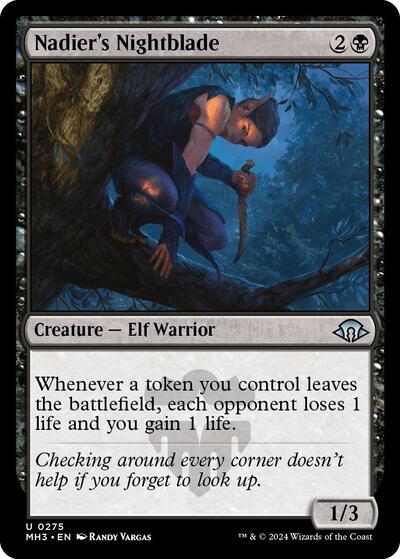 Nadiers Nightblade MH3 #275 (Near Mint Uncommon) Magic: The Gathering: Modern Horizons 3