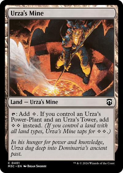 Urzas Mine M3C #401 (Near Mint Common) Magic: The Gathering: Commander: Modern Horizons 3