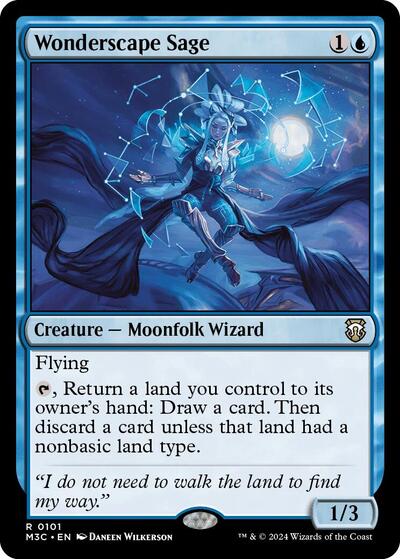 Wonderscape Sage M3C #101 (Near Mint Rare) Magic: The Gathering: Commander: Modern Horizons 3