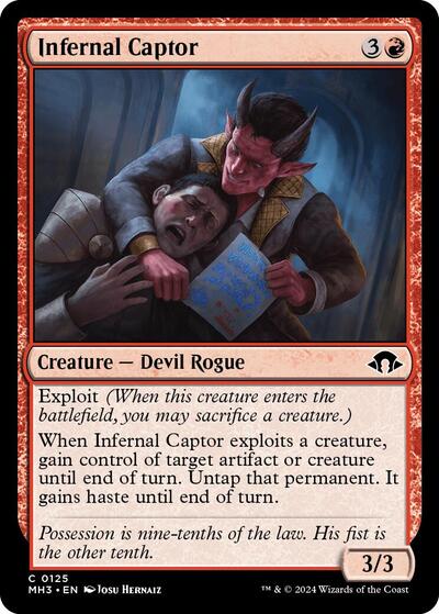 Infernal Captor MH3 #125 (Near Mint Common) Magic: The Gathering: Modern Horizons 3