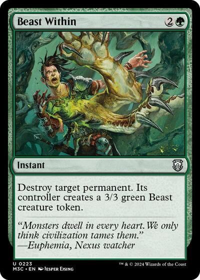 Beast Within M3C #223 (Near Mint Uncommon) Magic: The Gathering: Commander: Modern Horizons 3