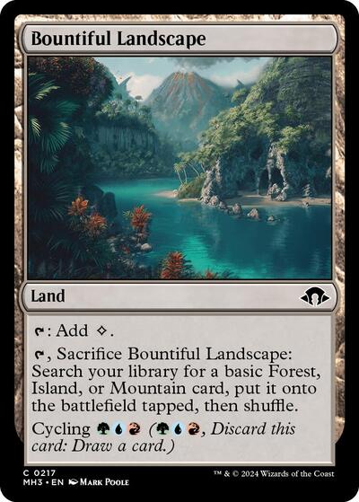 Bountiful Landscape MH3 #217 (Near Mint Common) Magic: The Gathering: Modern Horizons 3