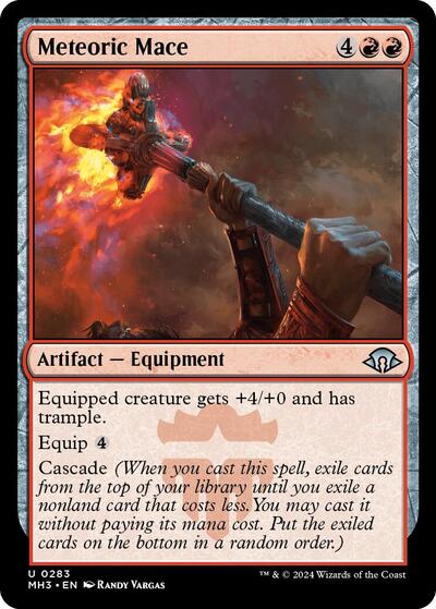 Meteoric Mace MH3 #283 (Near Mint Uncommon) Magic: The Gathering: Modern Horizons 3