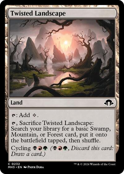 Twisted Landscape MH3 #232 (Near Mint Common) Magic: The Gathering: Modern Horizons 3