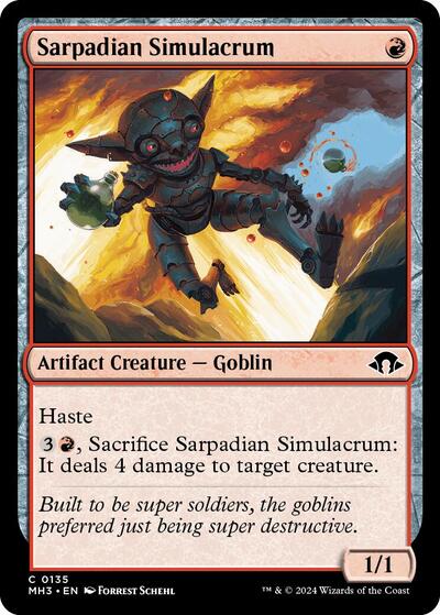 Sarpadian Simulacrum MH3 #135 (Near Mint Common) Magic: The Gathering: Modern Horizons 3