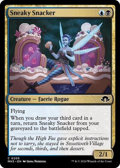 Sneaky Snacker MH3 #205 (Near Mint Common) Magic: The Gathering: Modern Horizons 3