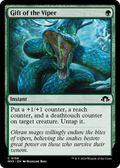 Gift of the Viper MH3 #156 (Near Mint Common) Magic: The Gathering: Modern Horizons 3