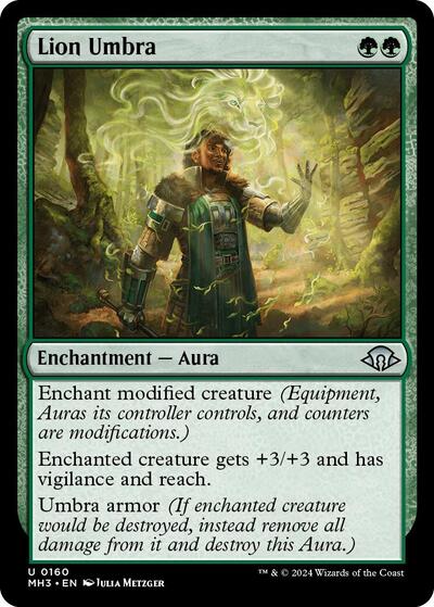 Lion Umbra MH3 #160 (Near Mint Uncommon) Magic: The Gathering: Modern Horizons 3