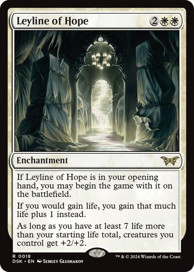 Leyline of Hope DSK #18 (Near Mint Rare) Magic: The Gathering: Duskmourn: House of Horror