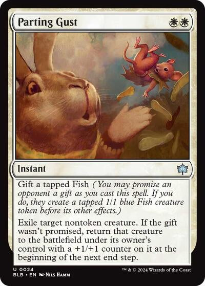 Parting Gust BLB #24 (Near Mint Uncommon) Magic: The Gathering: Bloomburrow