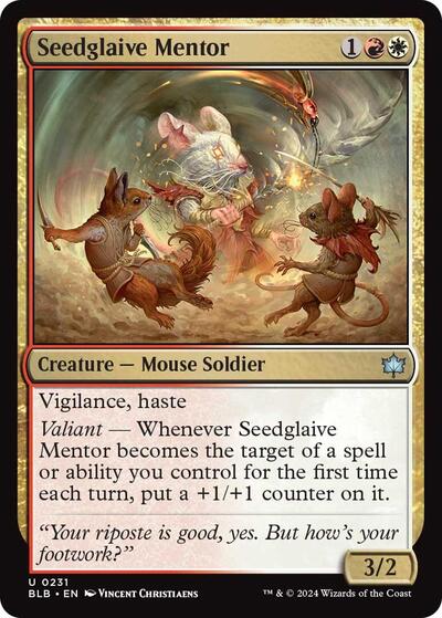 Seedglaive Mentor BLB #231 (Near Mint Uncommon) Magic: The Gathering: Bloomburrow