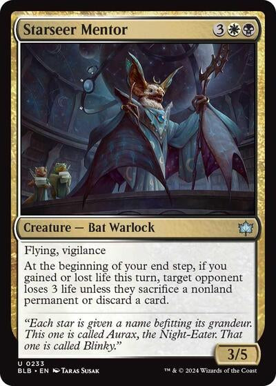 Starseer Mentor BLB #233 (Near Mint Uncommon) Magic: The Gathering: Bloomburrow