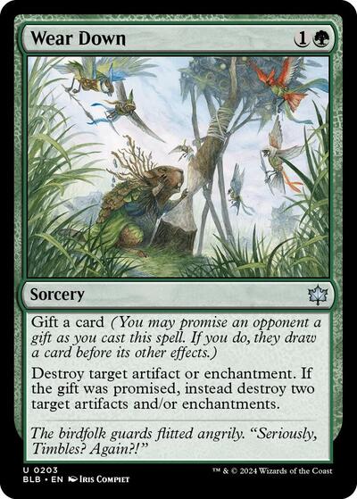 Wear Down BLB #203 (Near Mint Uncommon) Magic: The Gathering: Bloomburrow
