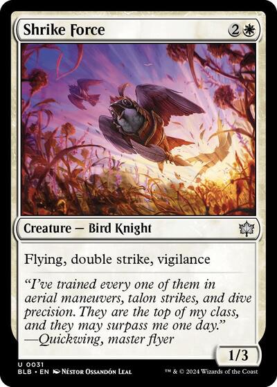 Shrike Force BLB #31 (Near Mint Uncommon) Magic: The Gathering: Bloomburrow