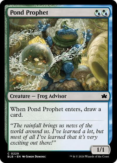 Pond Prophet BLB #229 (Near Mint Common) Magic: The Gathering: Bloomburrow